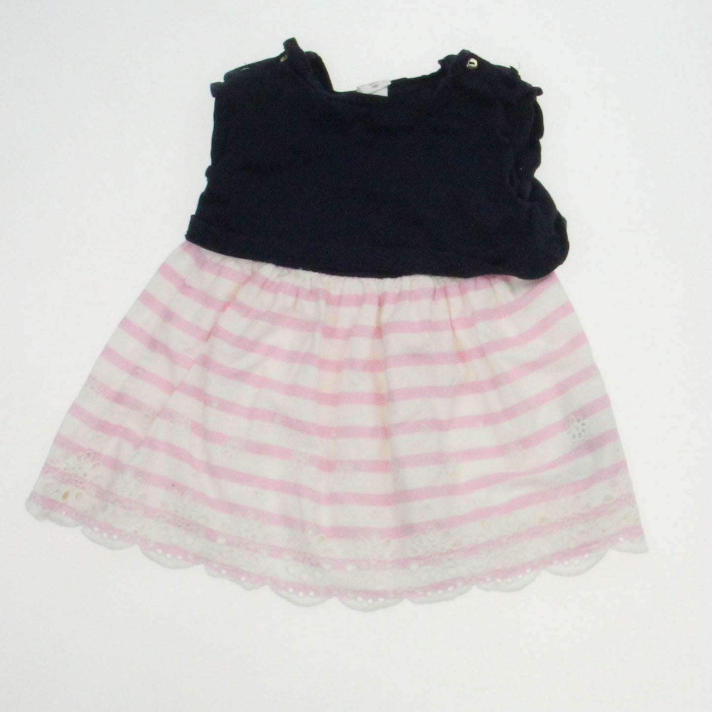 Gap Girls Navy | Pink | White | Stripes Dress Size: 12-18 Months Navy | Pink | White | Stripes