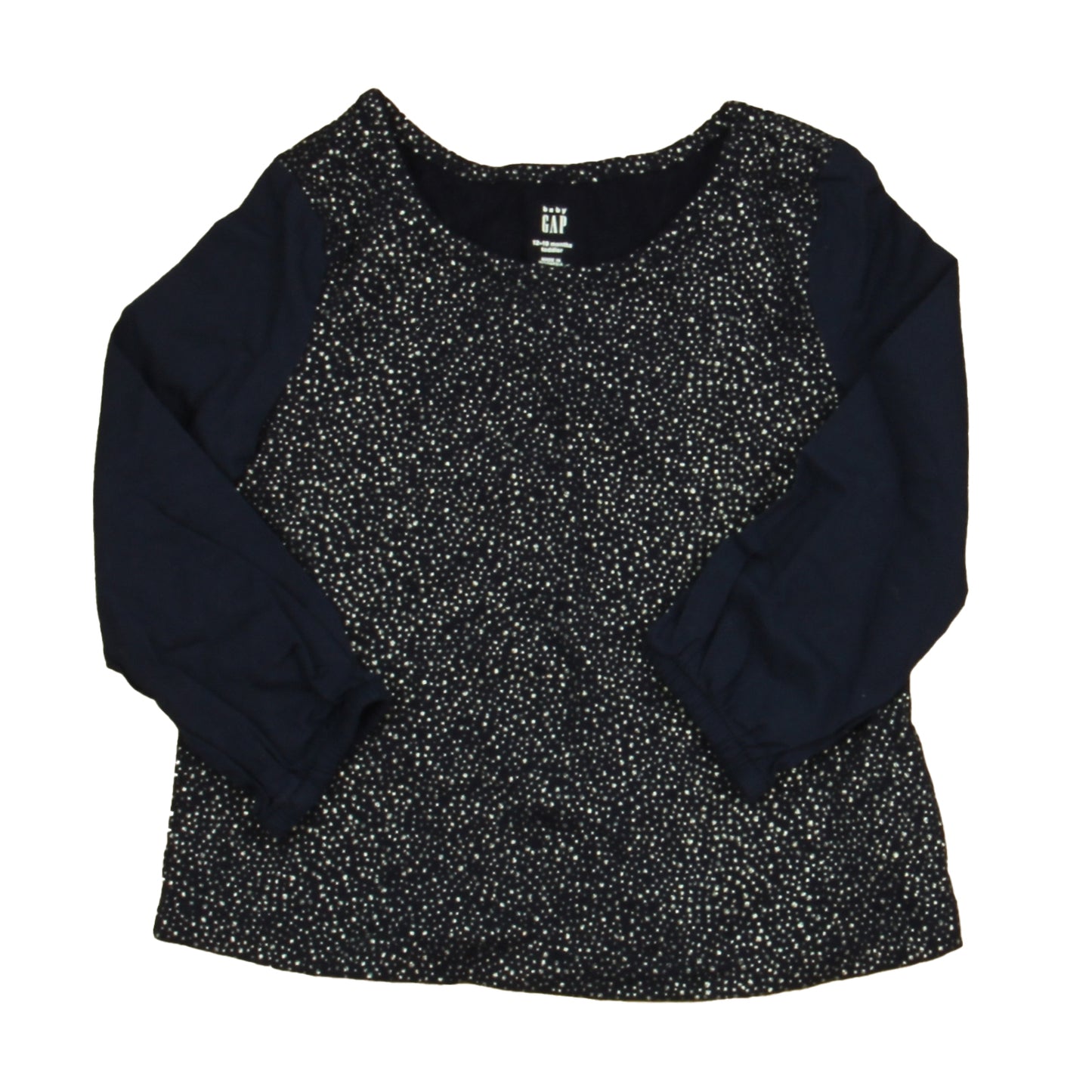 Gap Boys Navy | Silver Blouse Size: 12-18 Months Navy | Silver