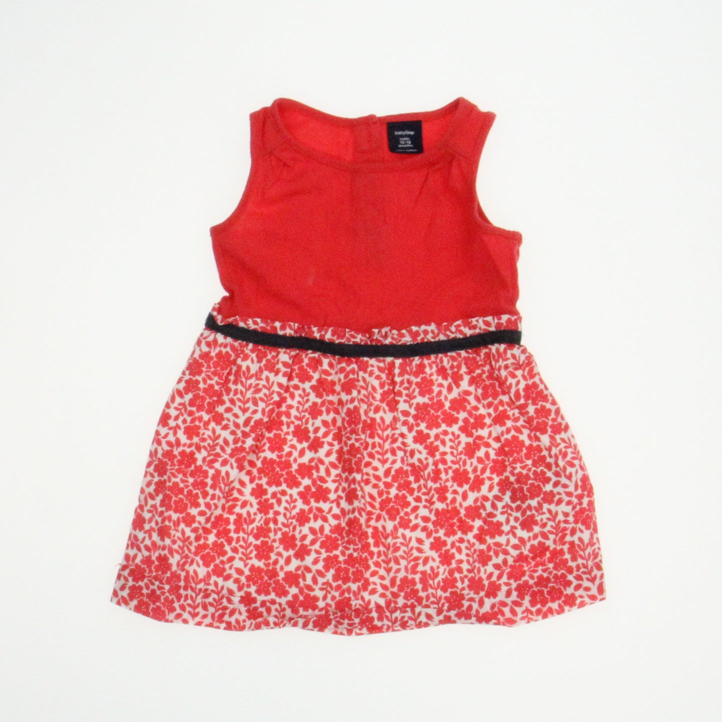 Gap Girls Red Dress Size: 12-18 Months Red