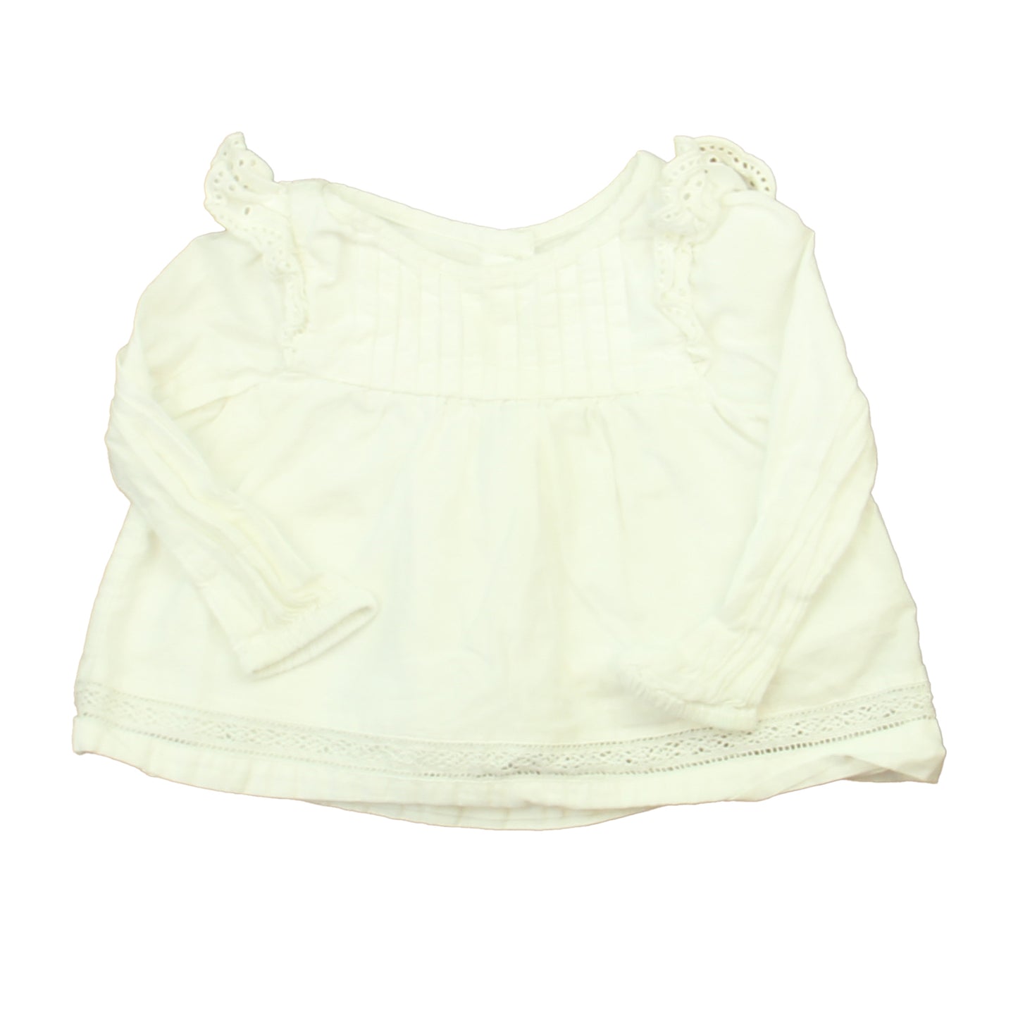 Gap Girls White Blouse Size: 12-18 Months White