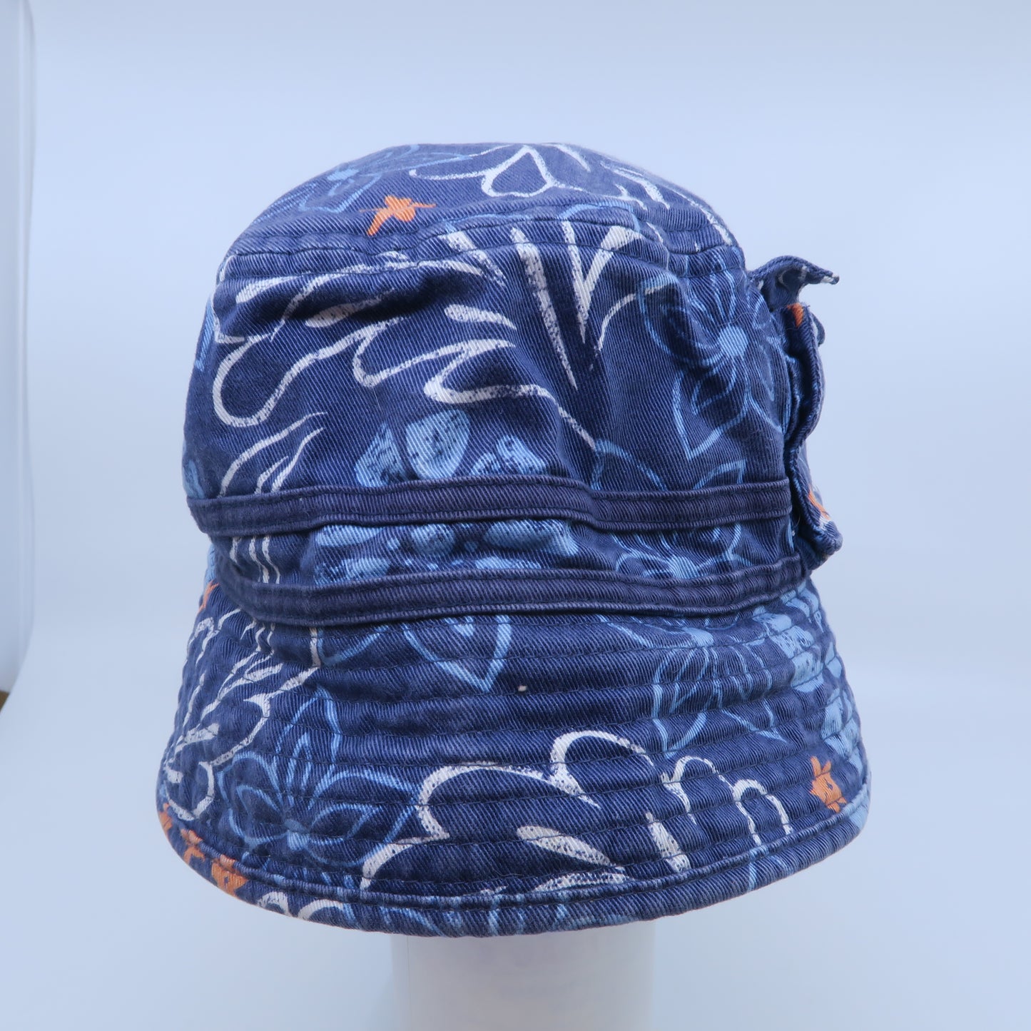 Gap Girls Blue | Floral Sun Hat Size: 12 - 24 Months Blue | Floral