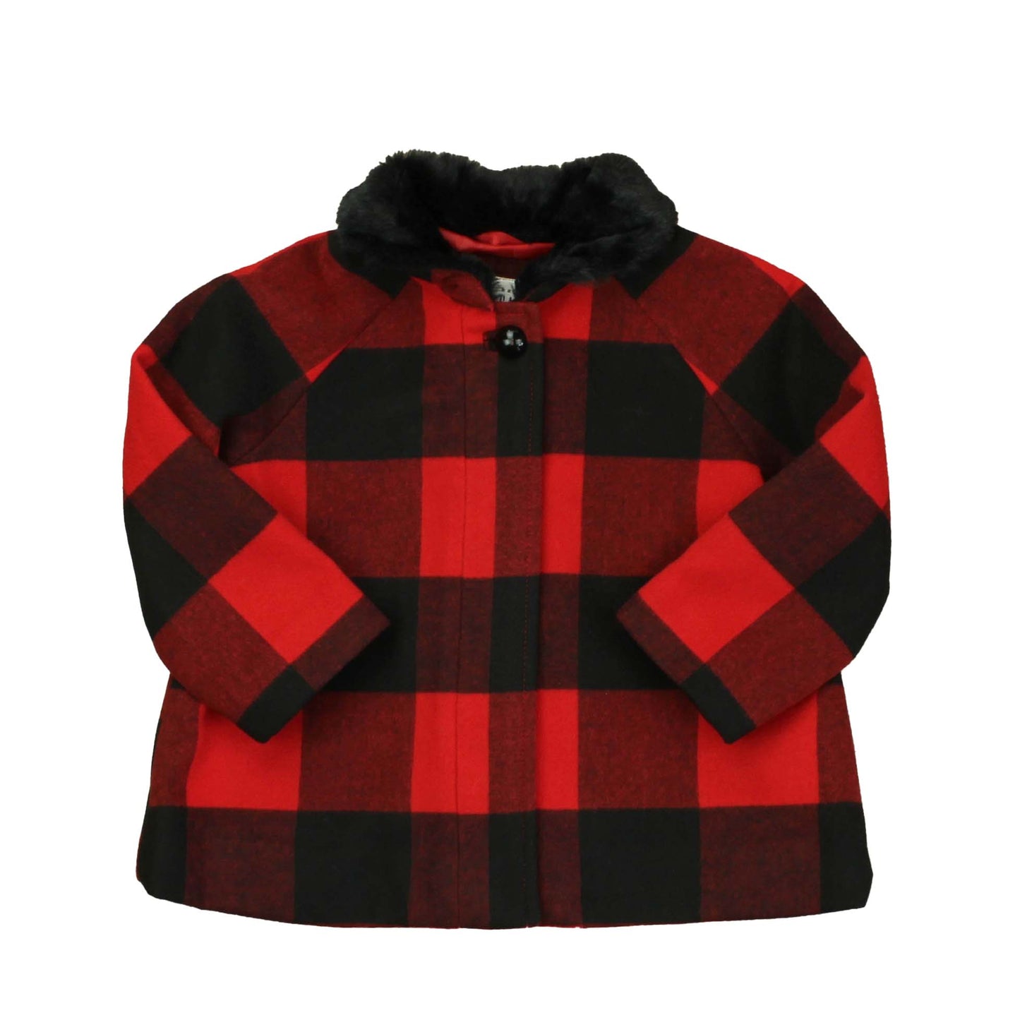 Gap Girls Red | Black Winter Coat Size: 18-24 Months Red | Black