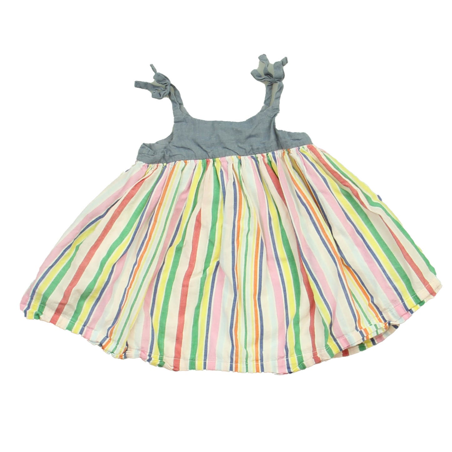 Gap Girls Blue | Stripe Dress Size: 3-6 Months Blue | Stripe