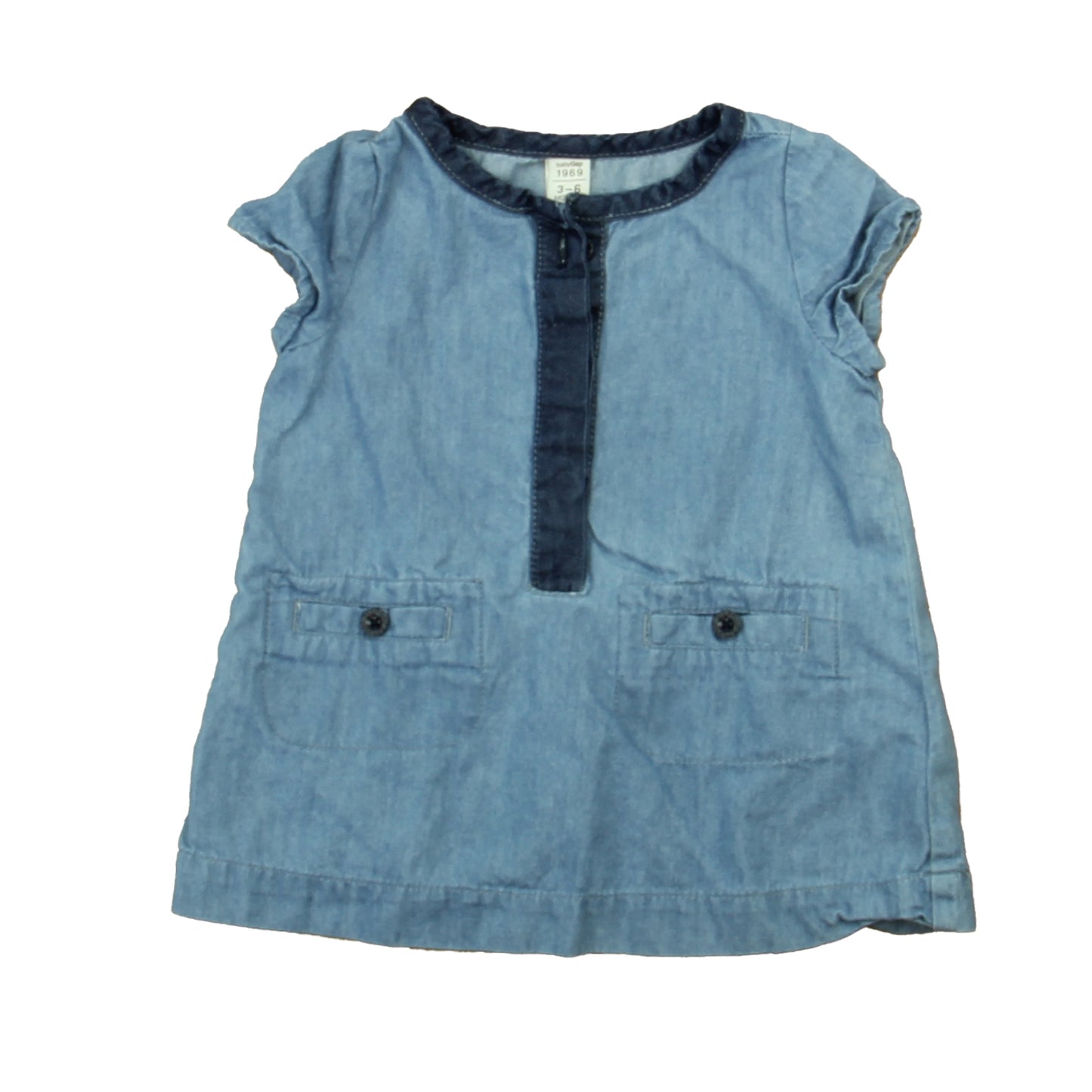 Gap Girls Blue Dress Size: 3-6 Months Blue