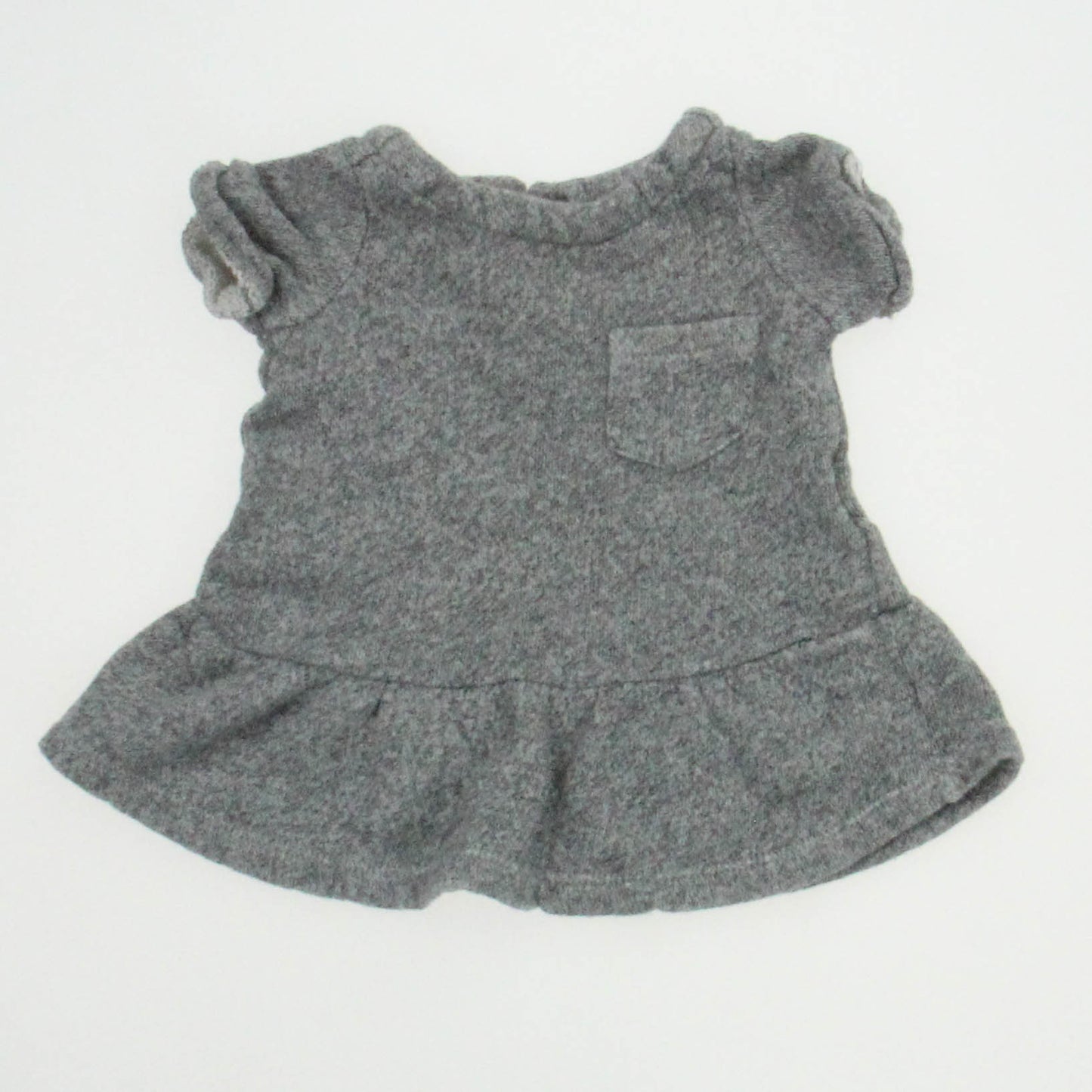 Gap Girls Gray Short Sleeve Shirt Size: 3-6 Months Gray
