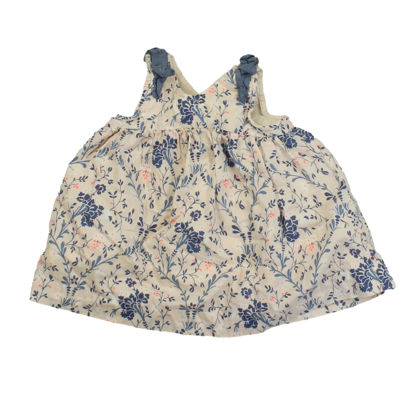 Gap Girls Pink | Blue Dress Size: 3-6 Months Pink | Blue