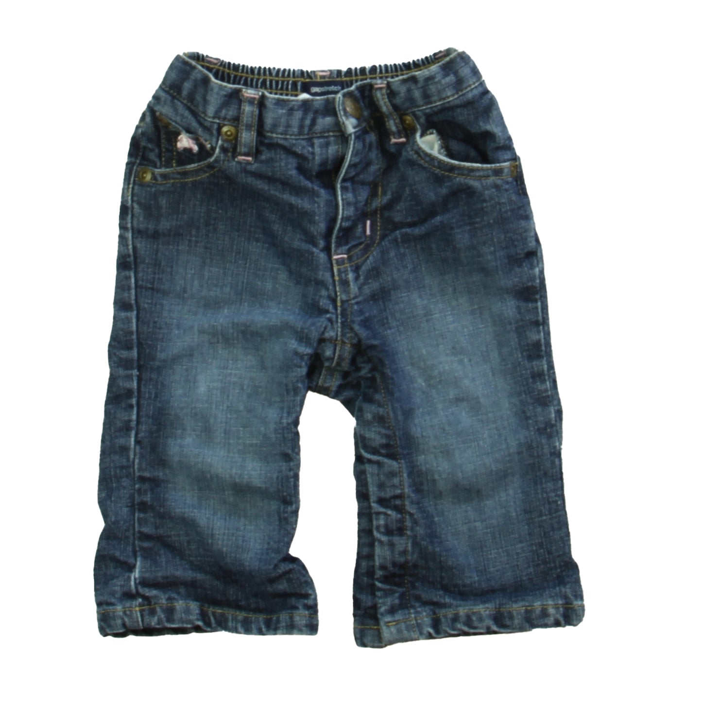 Gap Girls Blue Jeans Size: 6-12 Months Blue