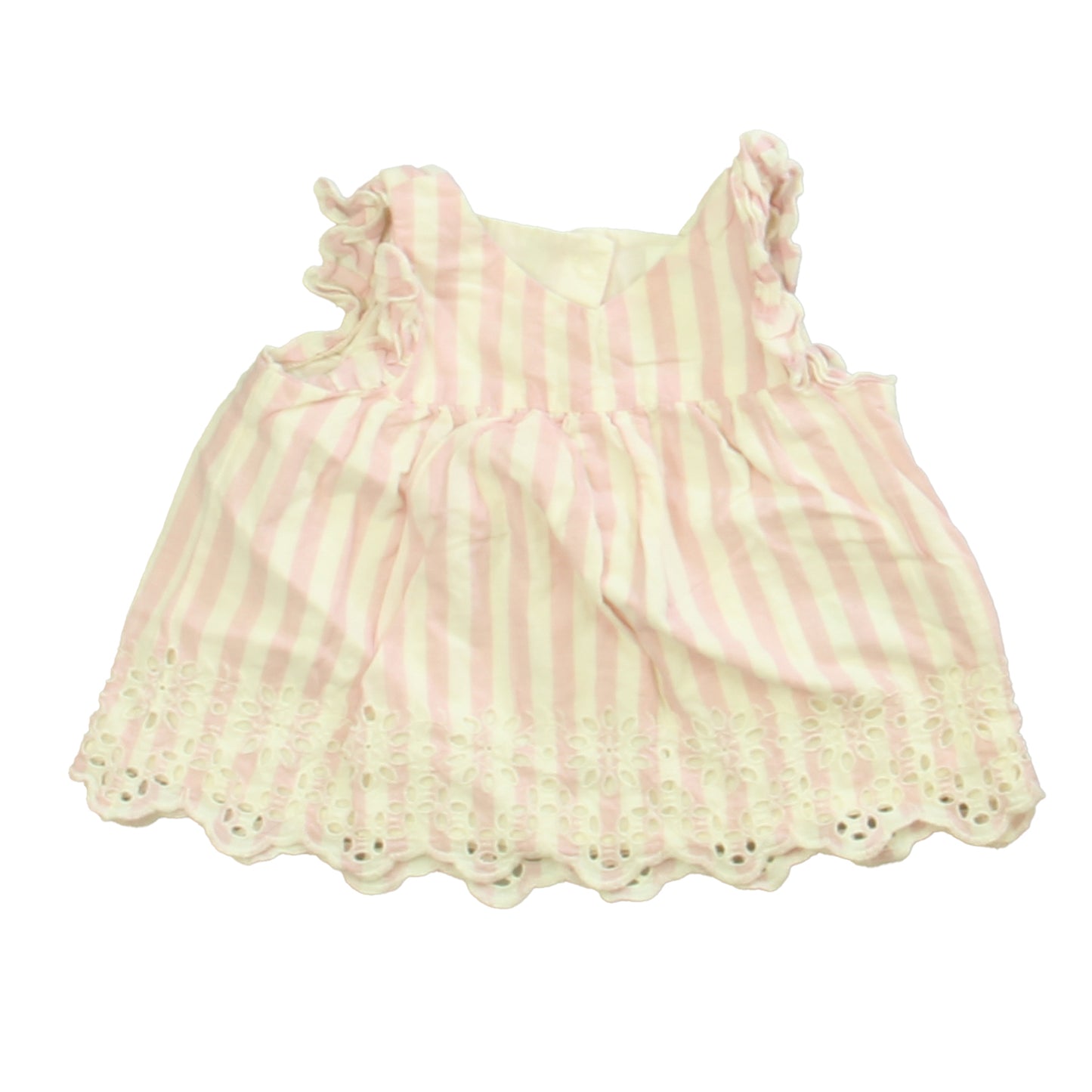 Gap Girls Pink | Ivory Blouse Size: 6-12 Months Pink | Ivory