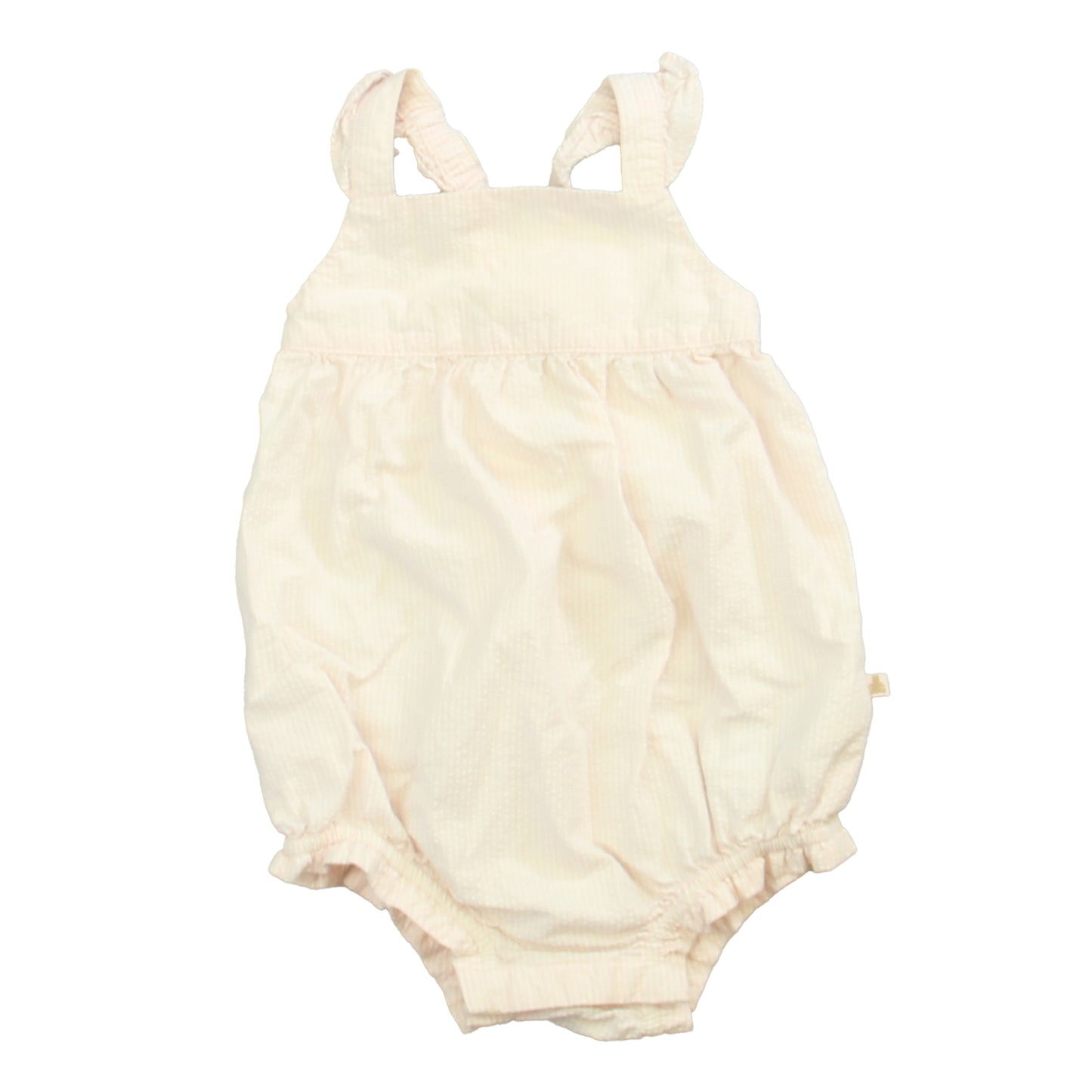 Gap Girls Pink | White Romper Size: 6-12 Months Pink | White
