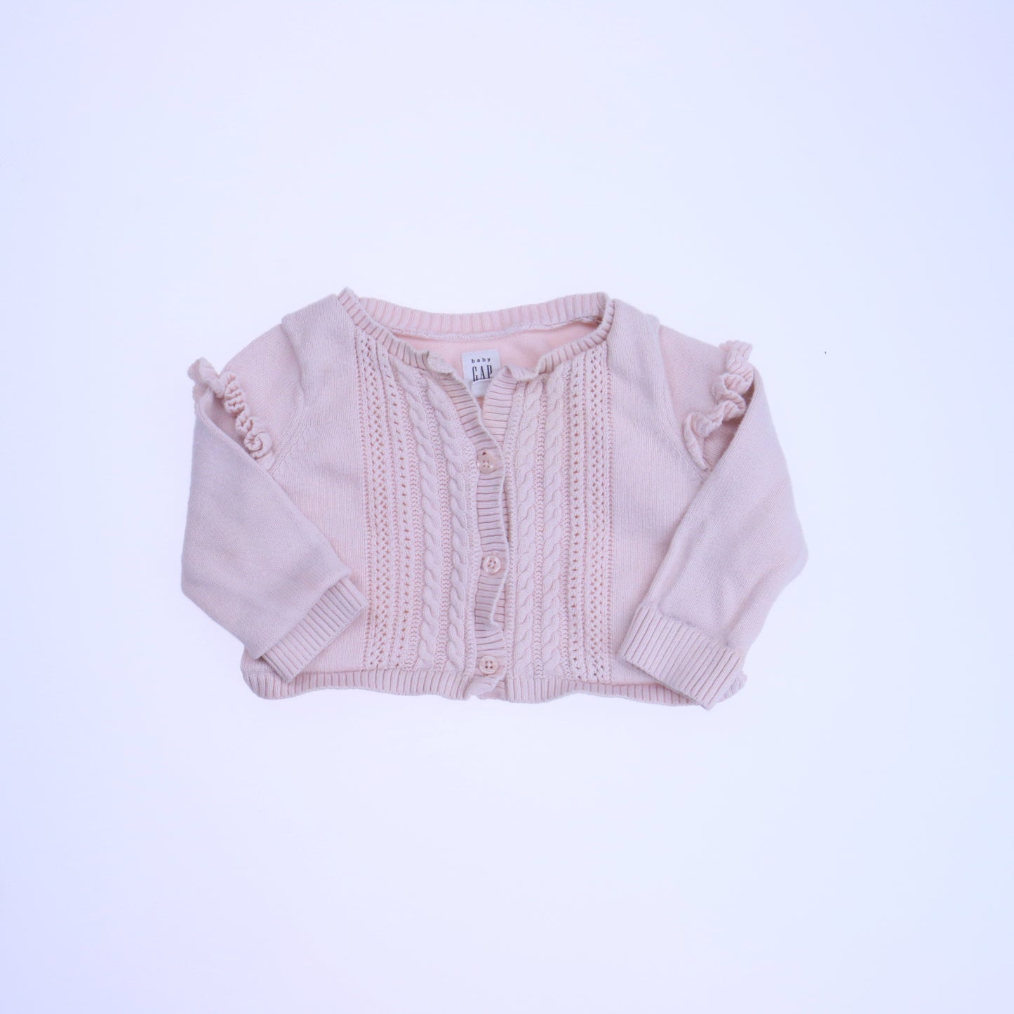 Gap Girls Pink Cardigan Size: 6-12 Months Pink