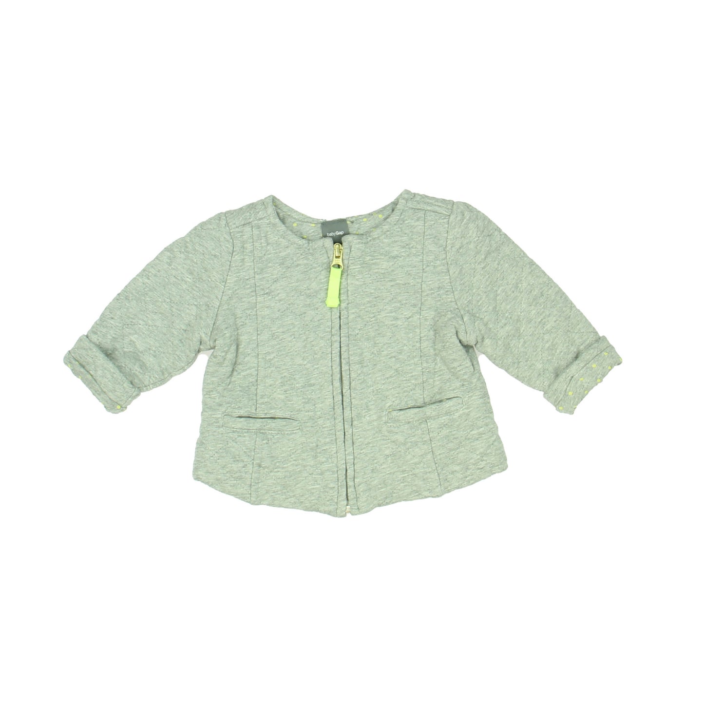 Gap Girls Gray Jacket Size: 6-12 Months Gray