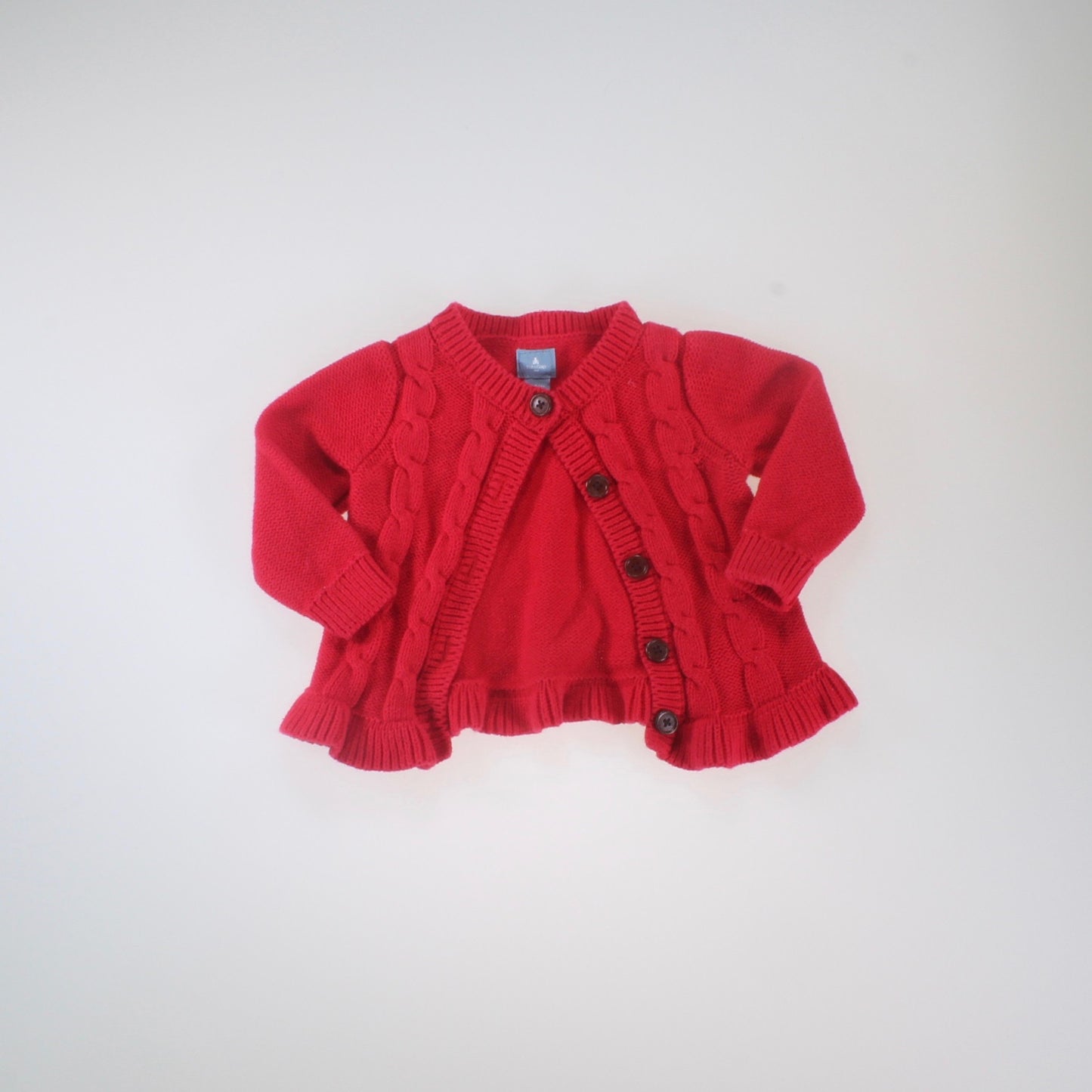 Gap Girls Red Cardigan Size: 6-12 Months Red