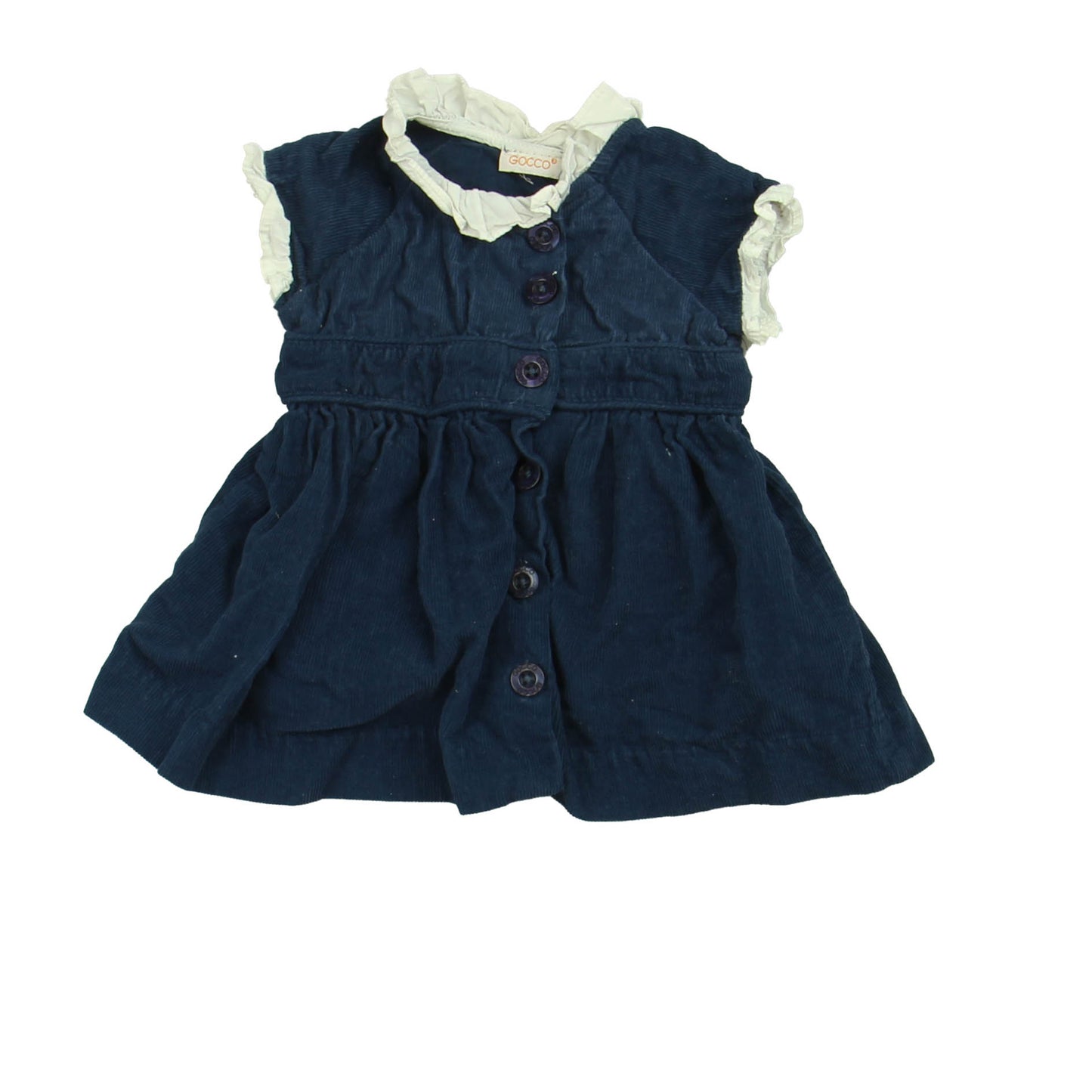 Gocco Girls Blue Dress Size: 3-6 Months Blue