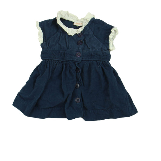Gocco Girls Blue Dress Size: 3-6 Months Blue