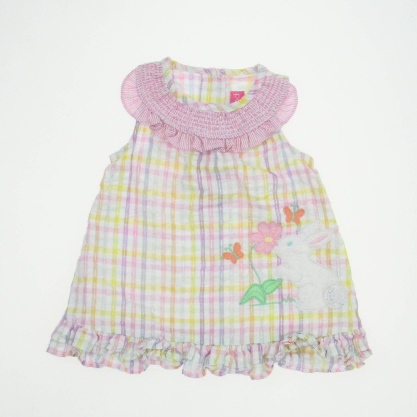 Good Lad Girls White | Purple Stripe Dress Size: 18 Months White | Purple Stripe