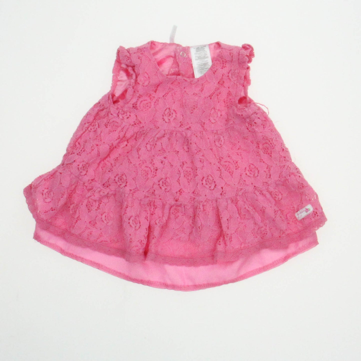Guess Girls Pink Dress Size: 3-6 Months Pink
