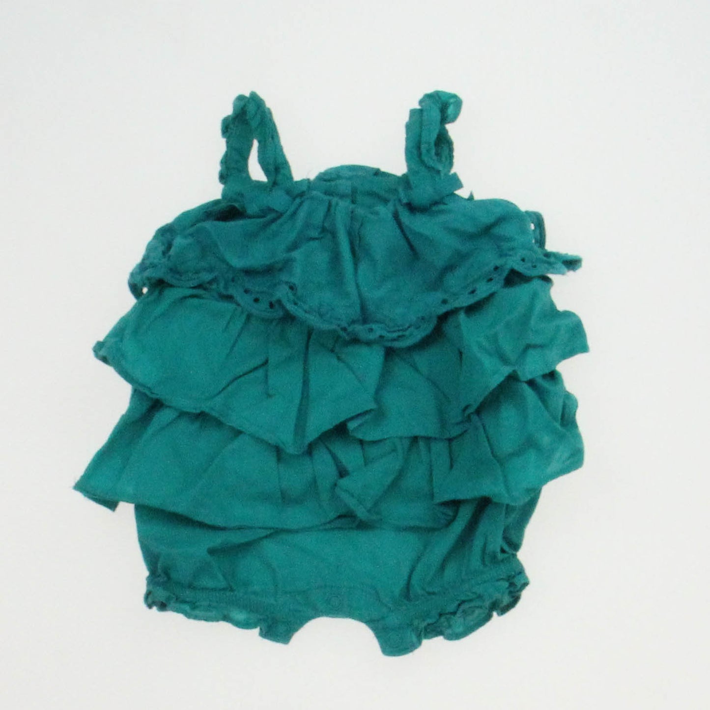 Gymboree Girls Turquoise Romper Size: 0-3 Months Turquoise