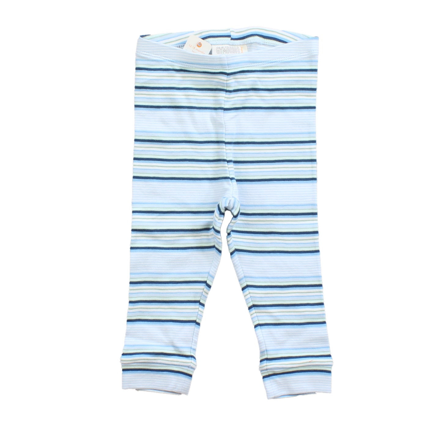 Gymboree Girls Blue | White | Stripes Leggings Size: 12-18 Months Blue | White | Stripes
