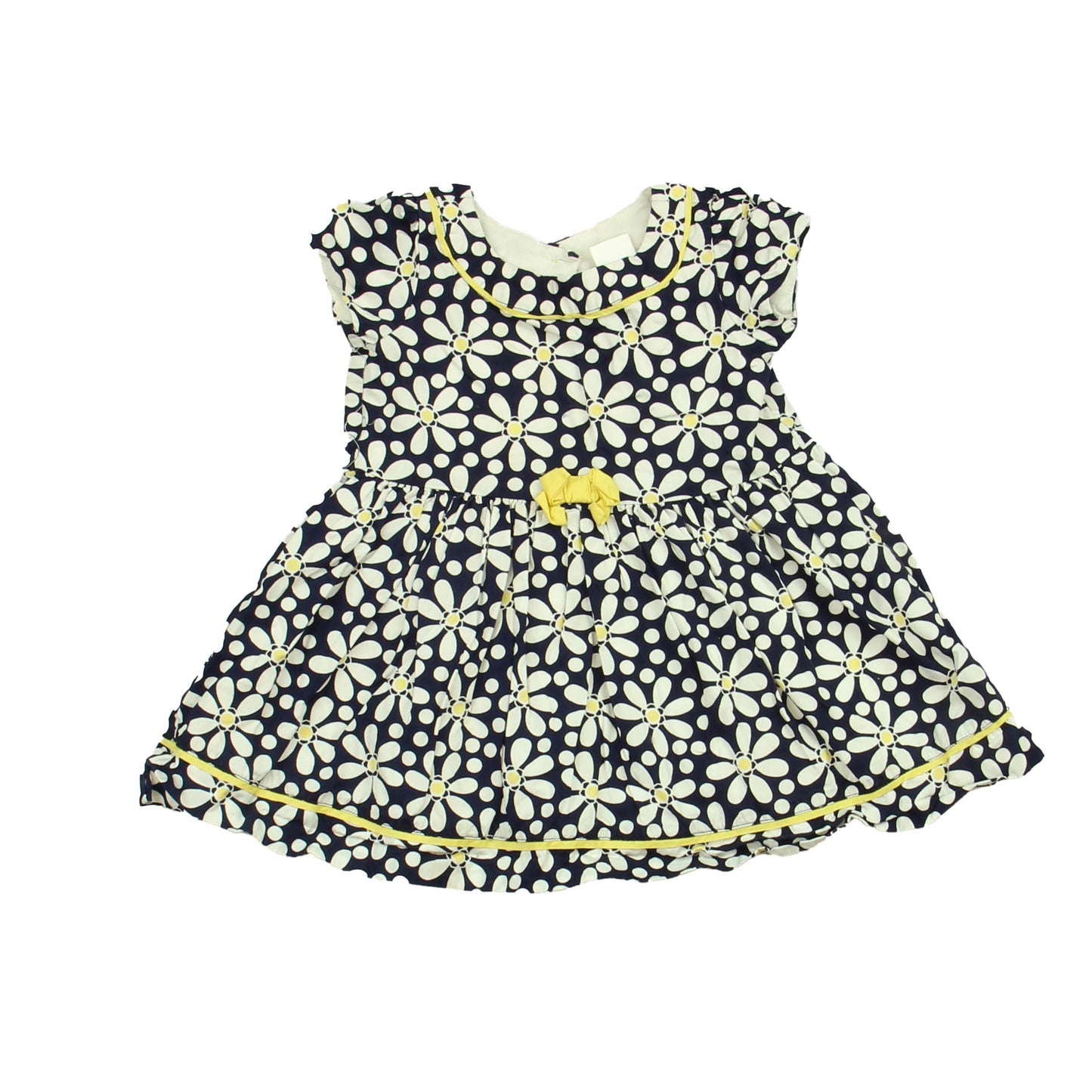 Gymboree Girls Navy Floral Dress Size: 12-18 Months Navy Floral