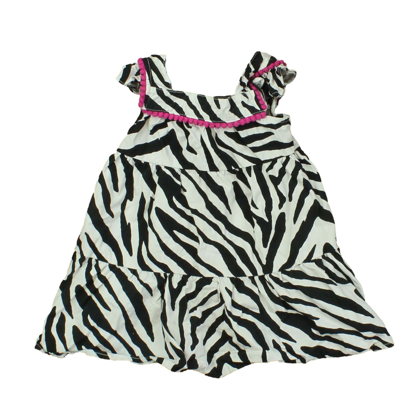 Gymboree Girls White | Black | Pink Dress Size: 12-18 Months White | Black | Pink