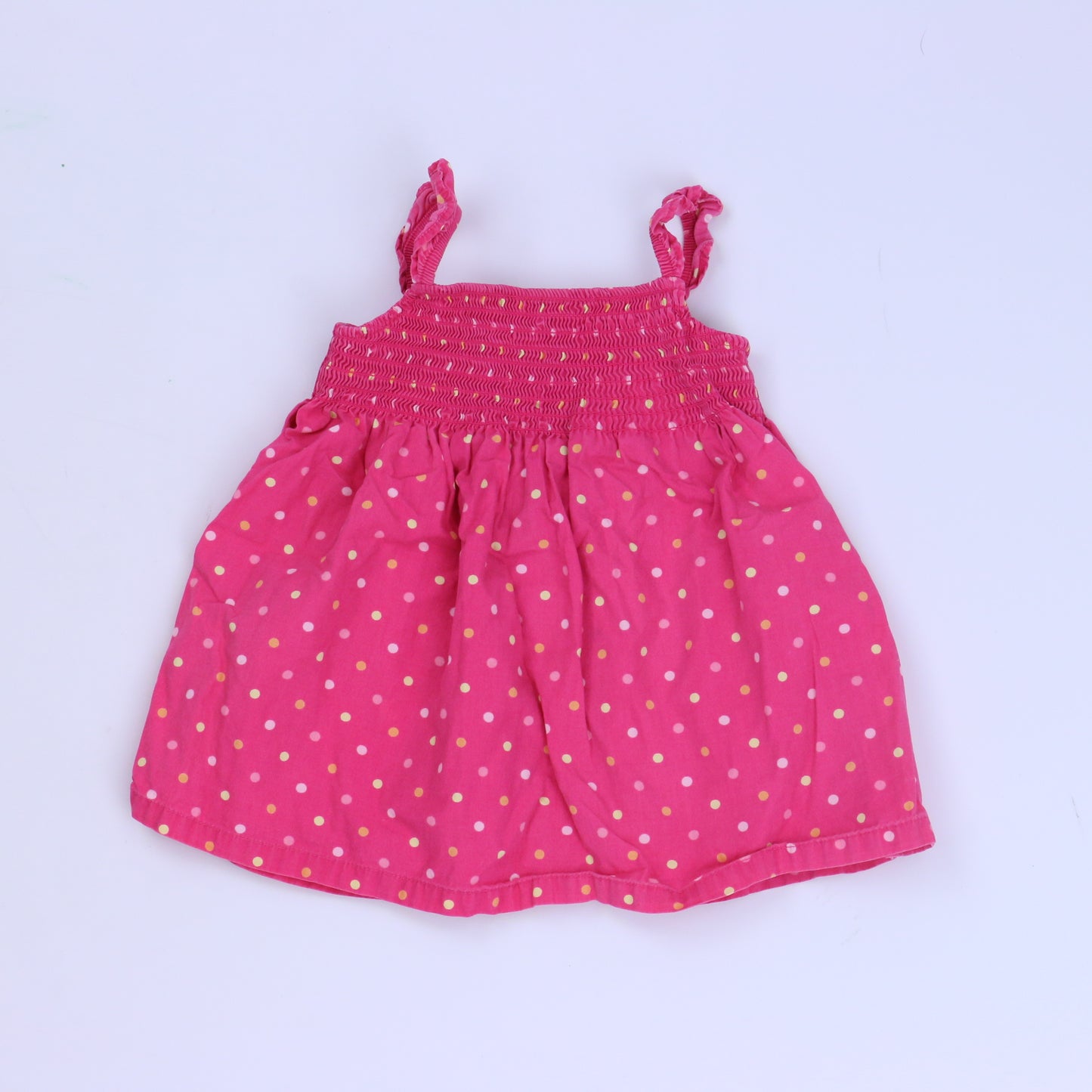 Gymboree Girls Pink Polka Dot Dress Size: 3-6 Months Pink Polka Dot