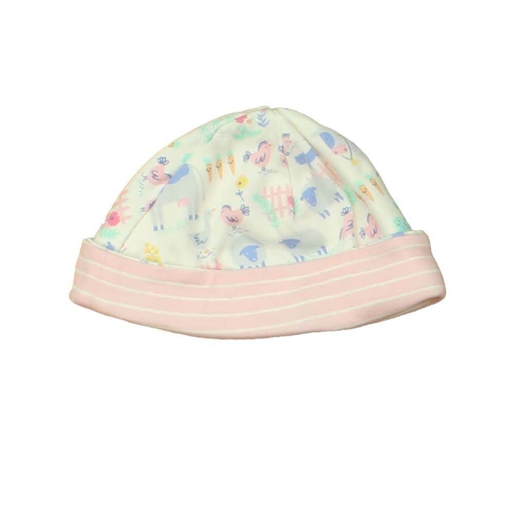 Gymboree Girls Pink | White | Multi Hat Size: 3-6 Months