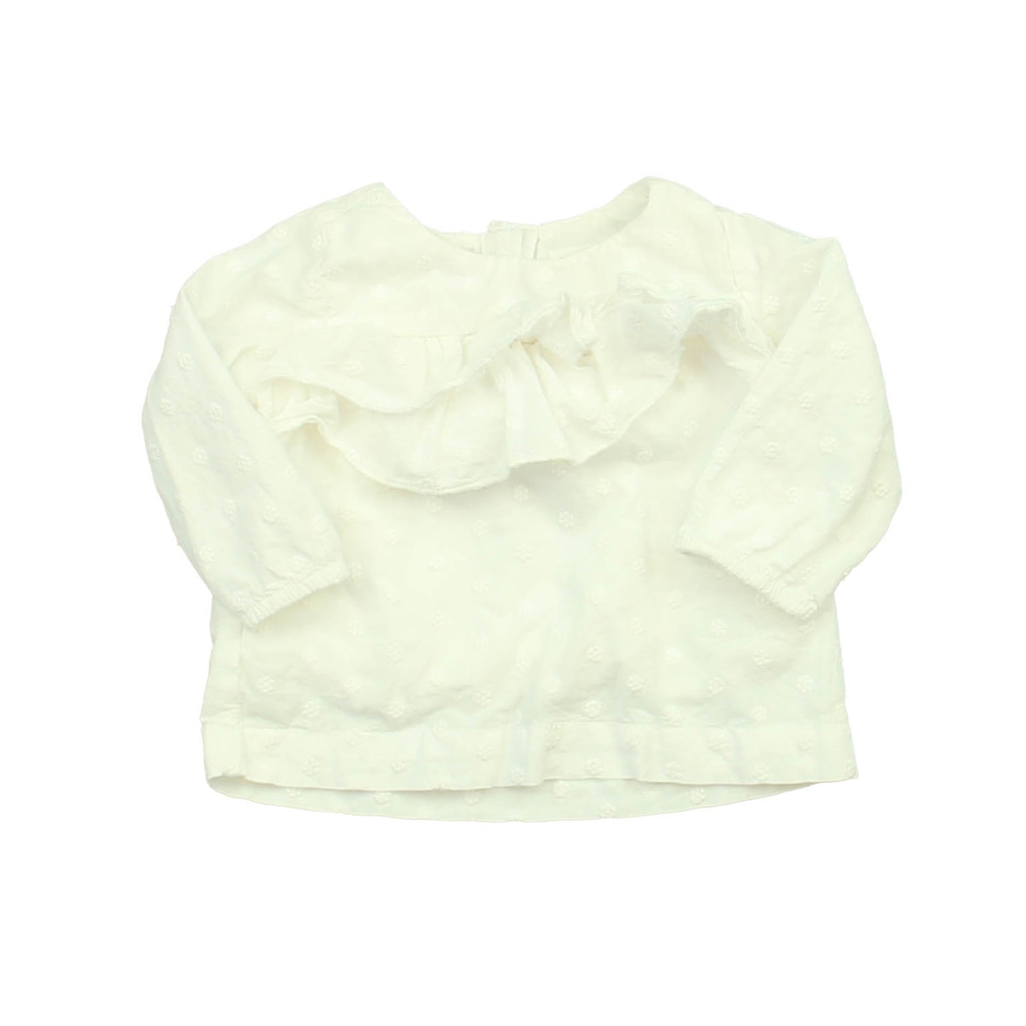 Gymboree Girls White Blouse Size: 3-6 Months White