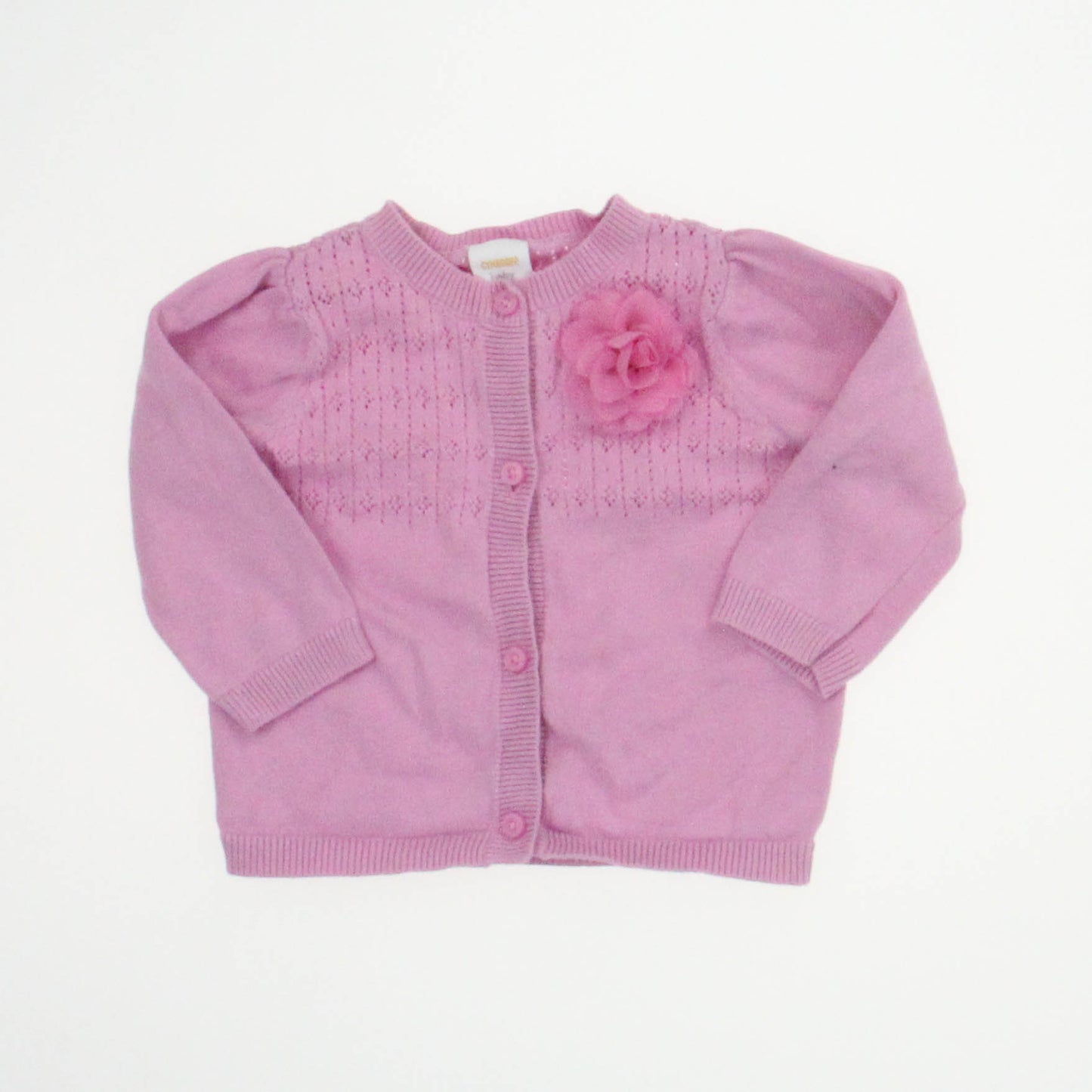 Gymboree Girls Pink Cardigan Size: 6-12 Months Pink