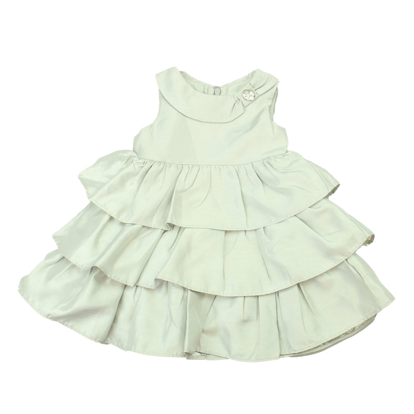 Gymboree Girls Silver Special Occasion Dress Size: 6-12 Months Silver