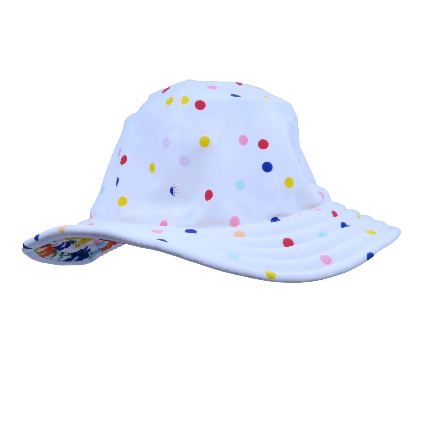Hanna Anderson Girls Floral | Polka Dots Sun Hat Size: 0-12 Months Floral | Polka Dots