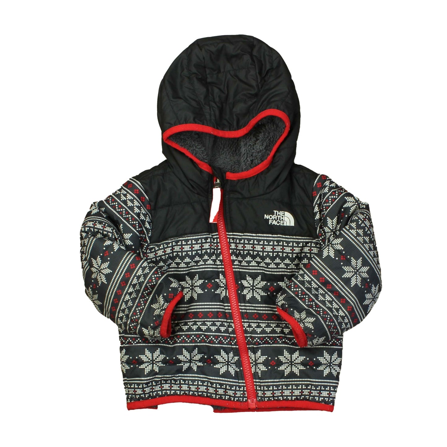 Hanna Anderson Unisex Grey | Red | White | Blue Winter Coat Size: 6-12 Months Grey | Red | White | Blue