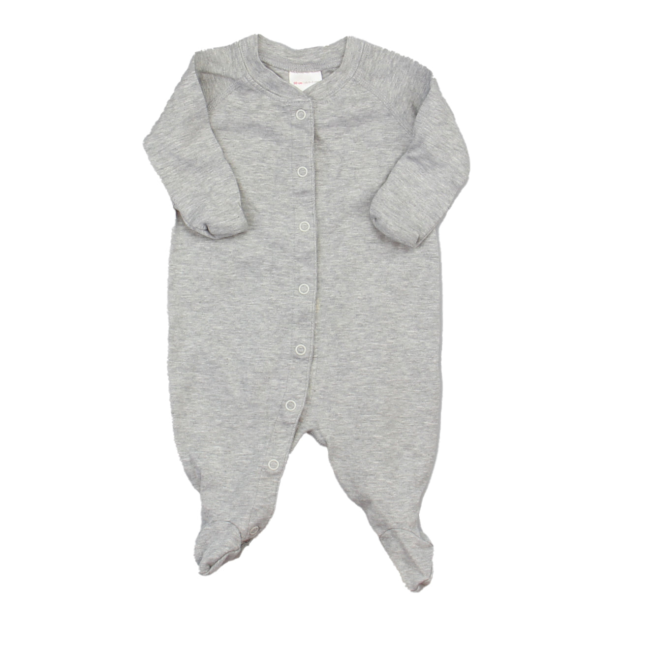 Hanna Andersson Unisex Gray 1-piece footed Pajamas Size: 0-3 Months Gray