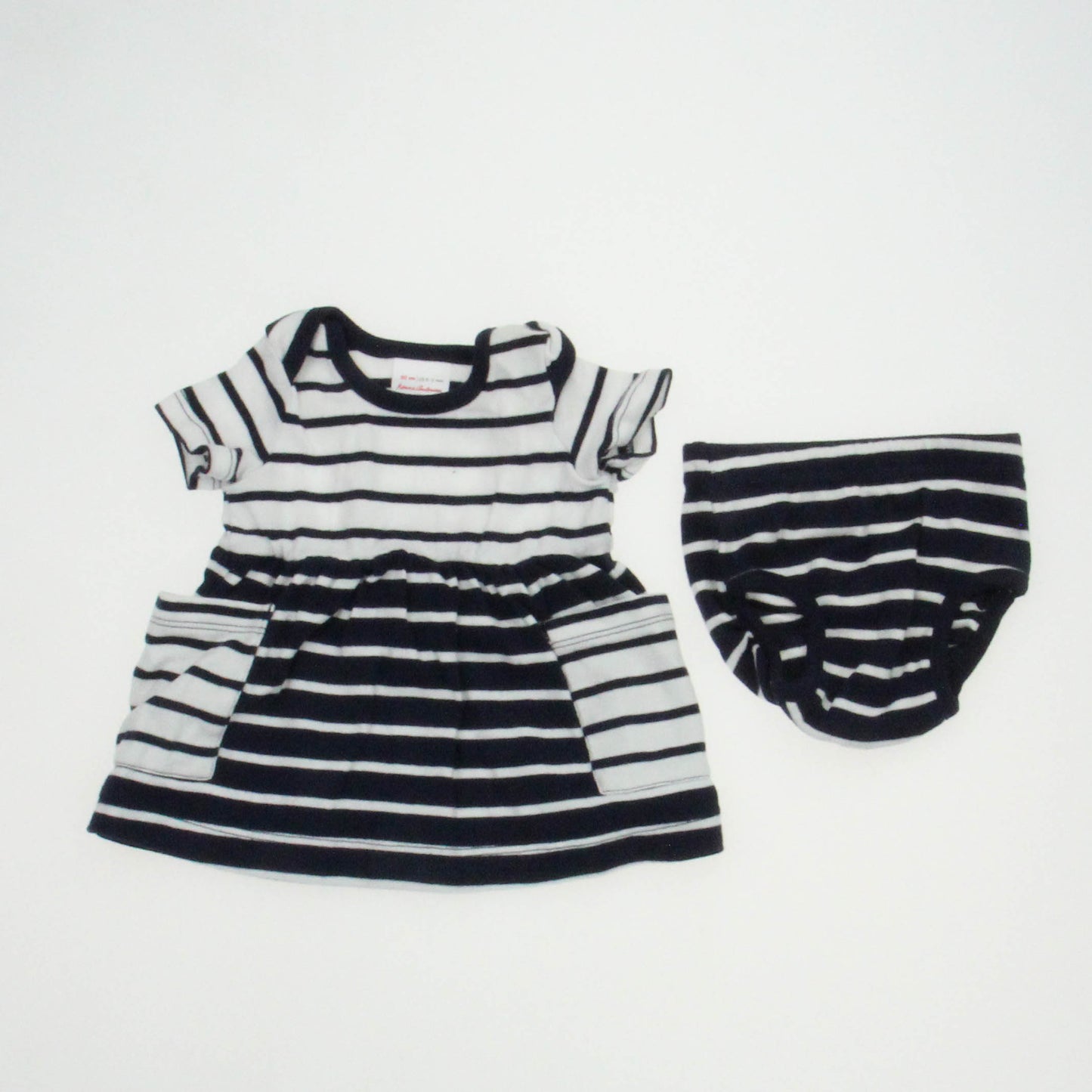 Hanna Andersson Girls Blue | White Dress Size: 0-3 months (50) Blue | White