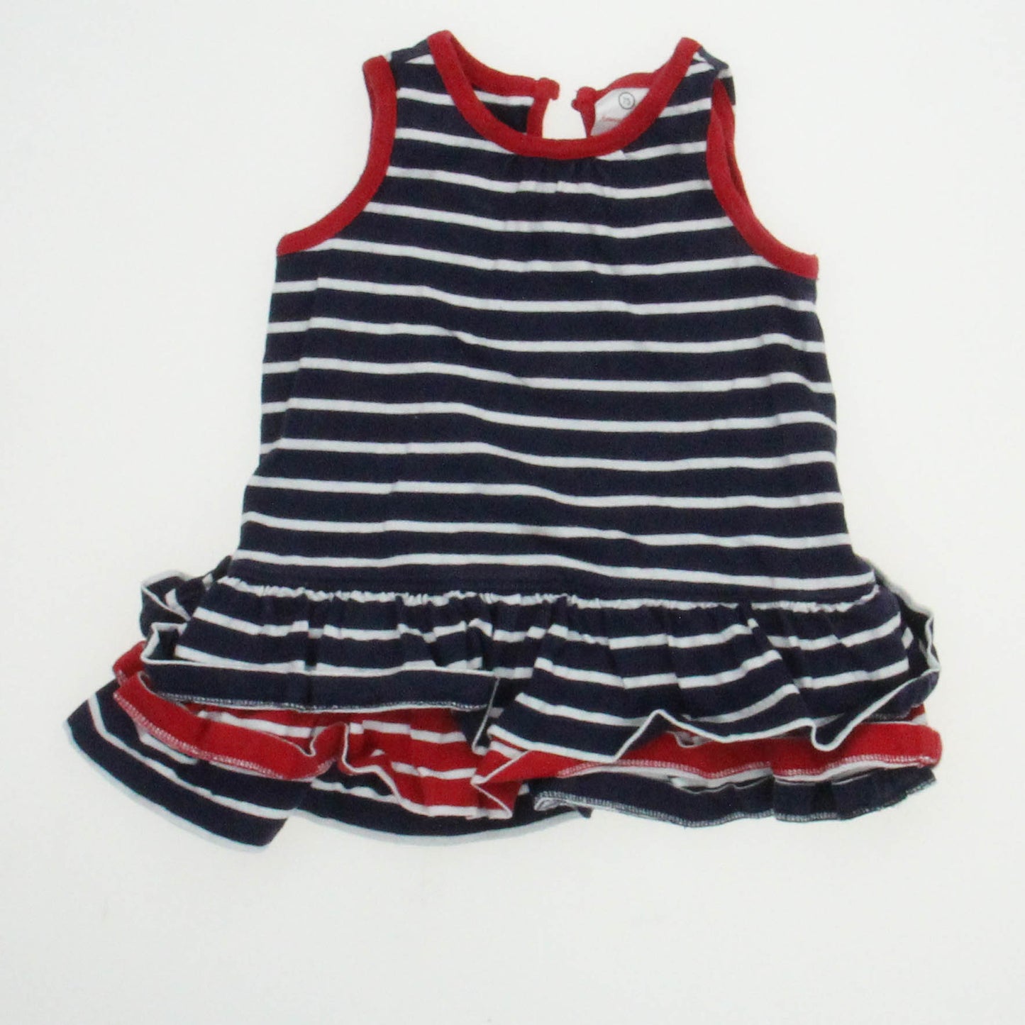 Hanna Andersson Girls Navy Stripe Dress Size: 12-18 Months Navy Stripe