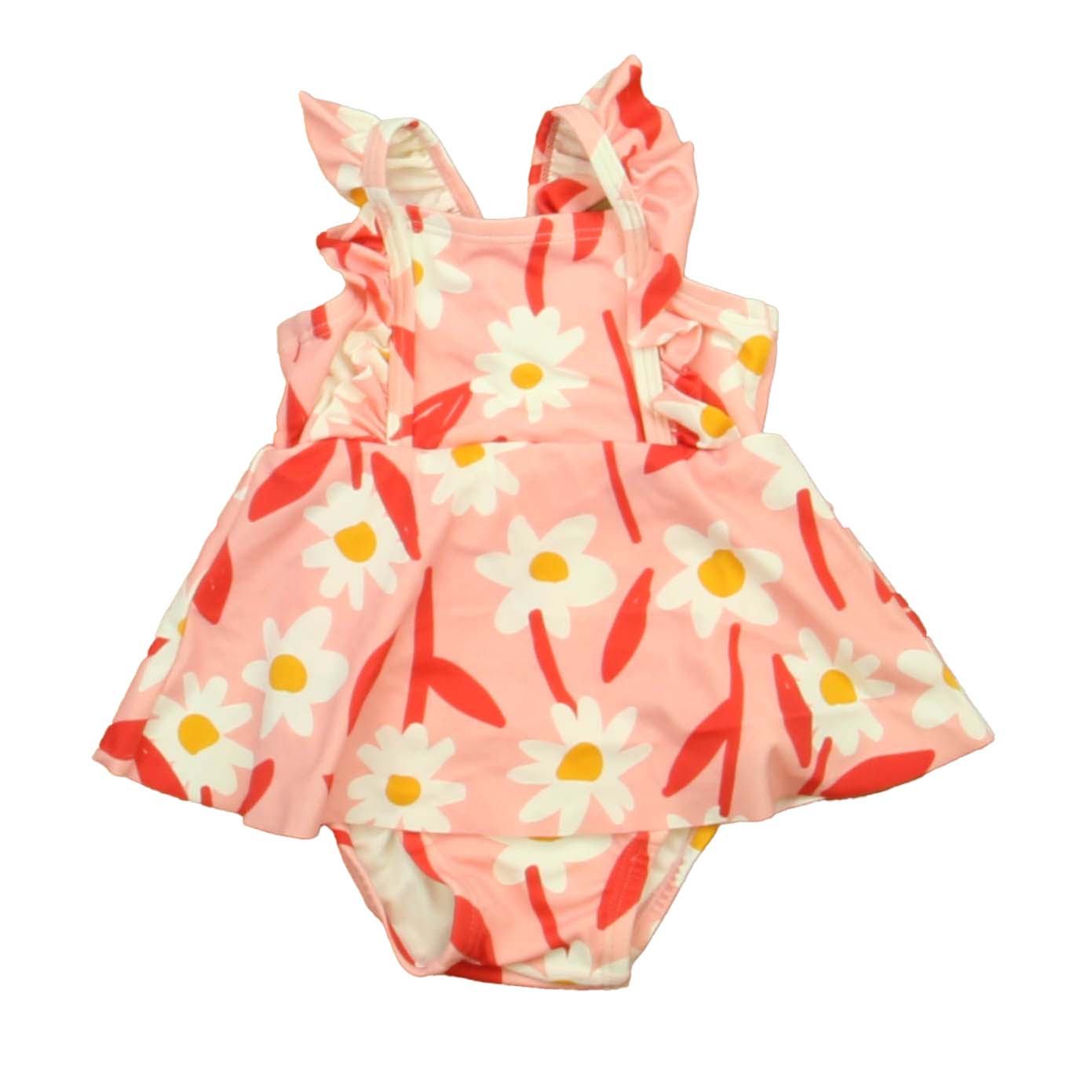 Hanna Andersson Girls PInk Floral 1-piece Swimsuit Size: 3-6 Months PInk Floral