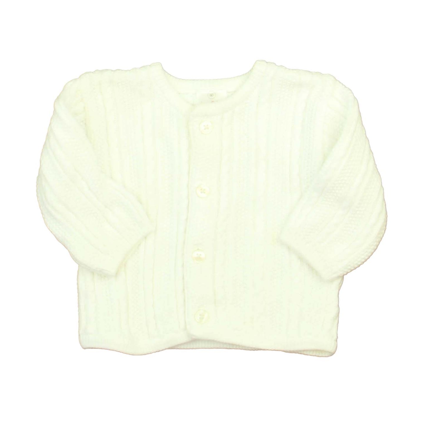Hanna Andersson Unisex White Cardigan Size: 3-6 Months White
