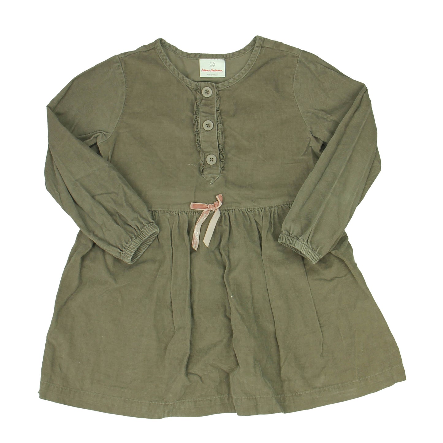 Hanna Andersson Girls Brown Dress Size: 5T