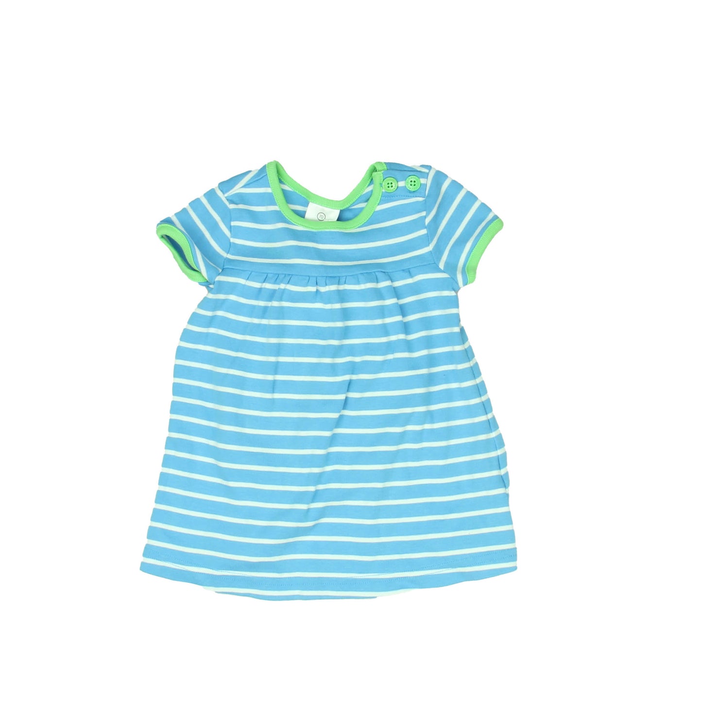 Hanna Andersson Girls Blue | Green Dress Size: 6-12 Months (70cm) Blue | Green
