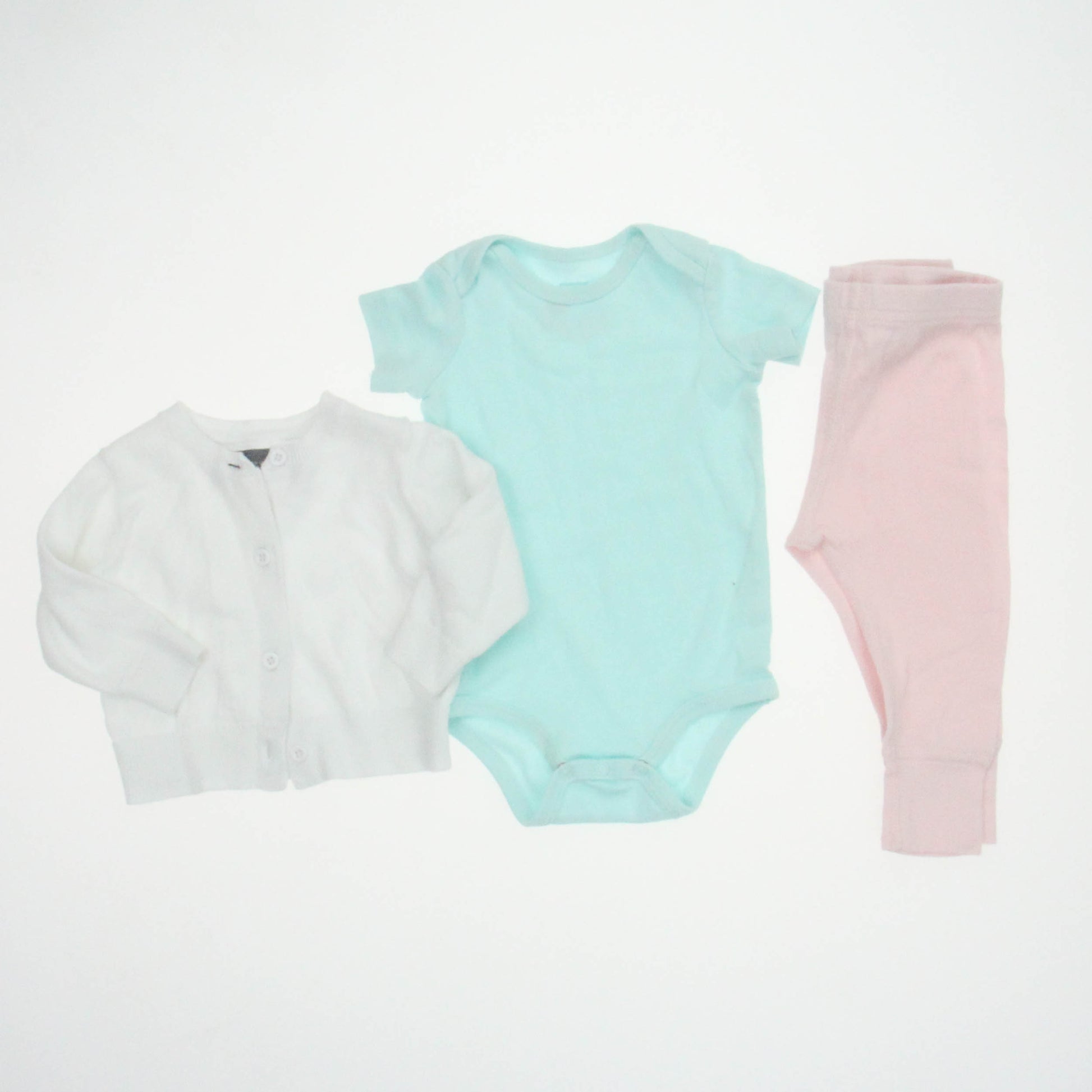 Hanna Andersson Primary.com Girls Pink | Blue | White Apparel Sets Size: 3-6 Months Pink | Blue | White