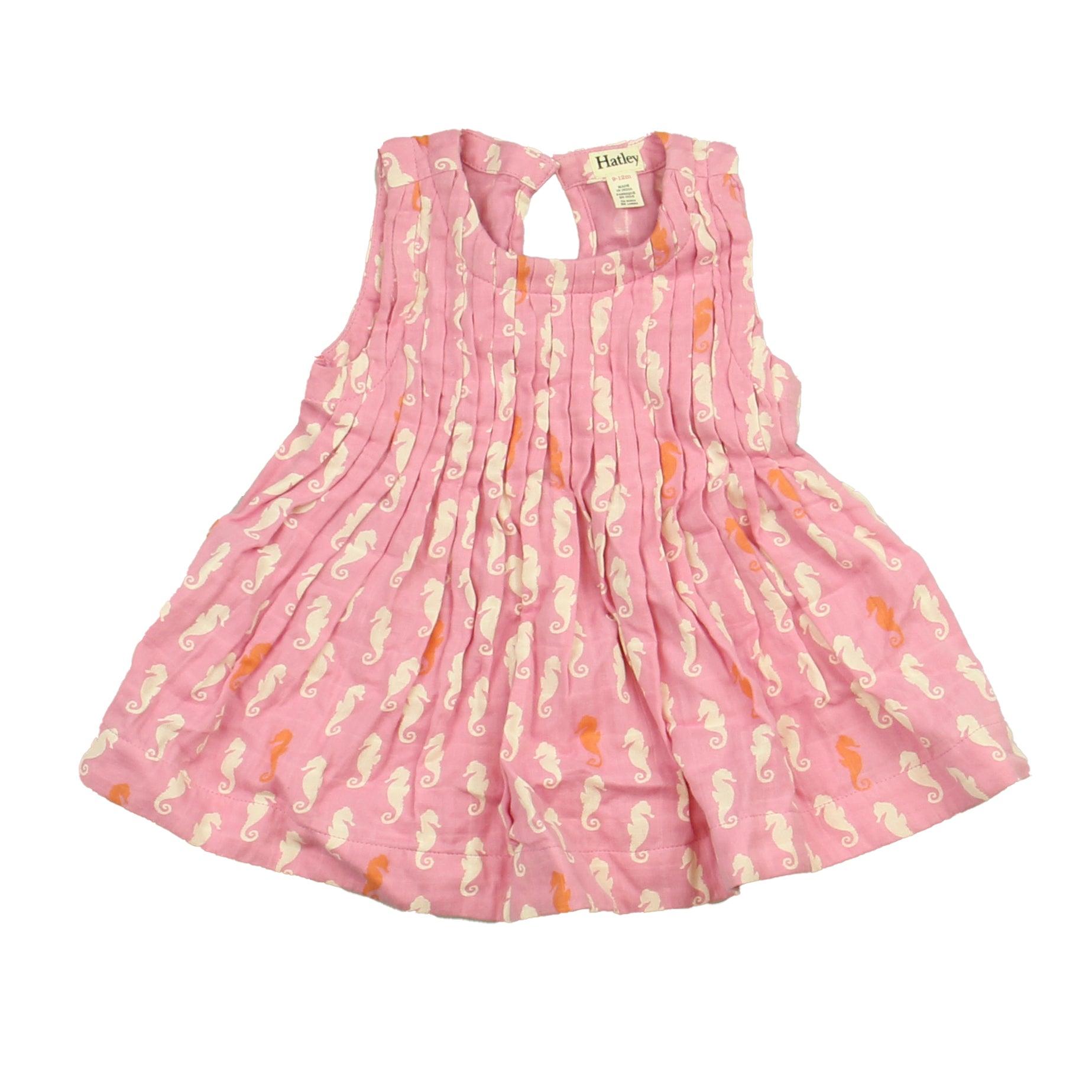 Hatley Girls Pink Dress Size: 9-12 Months Pink