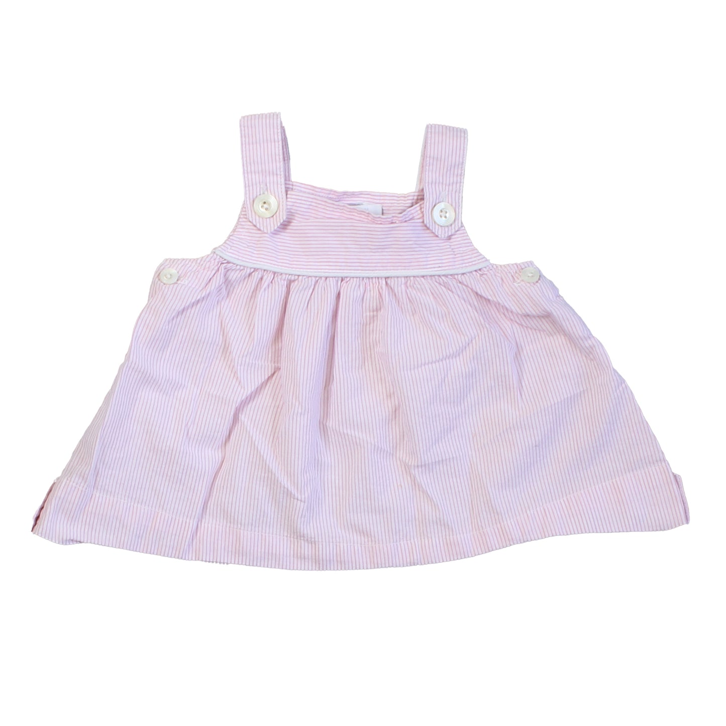 Jacadi Girls Pink | White Blouse Size: 6 Months Pink | White