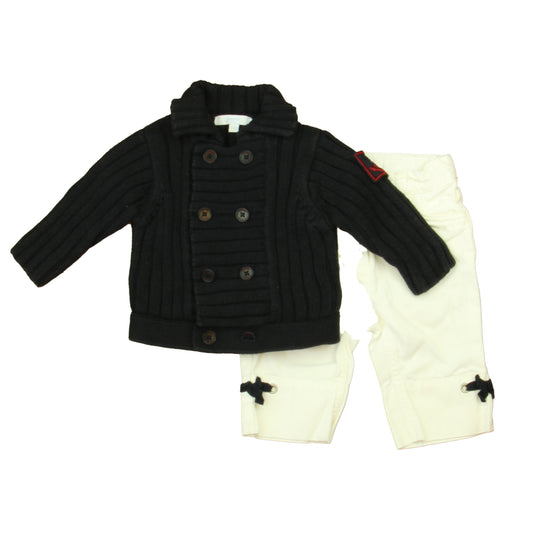 Jacadi Girls Navy | White Apparel Sets Size: 6 Months Navy | White