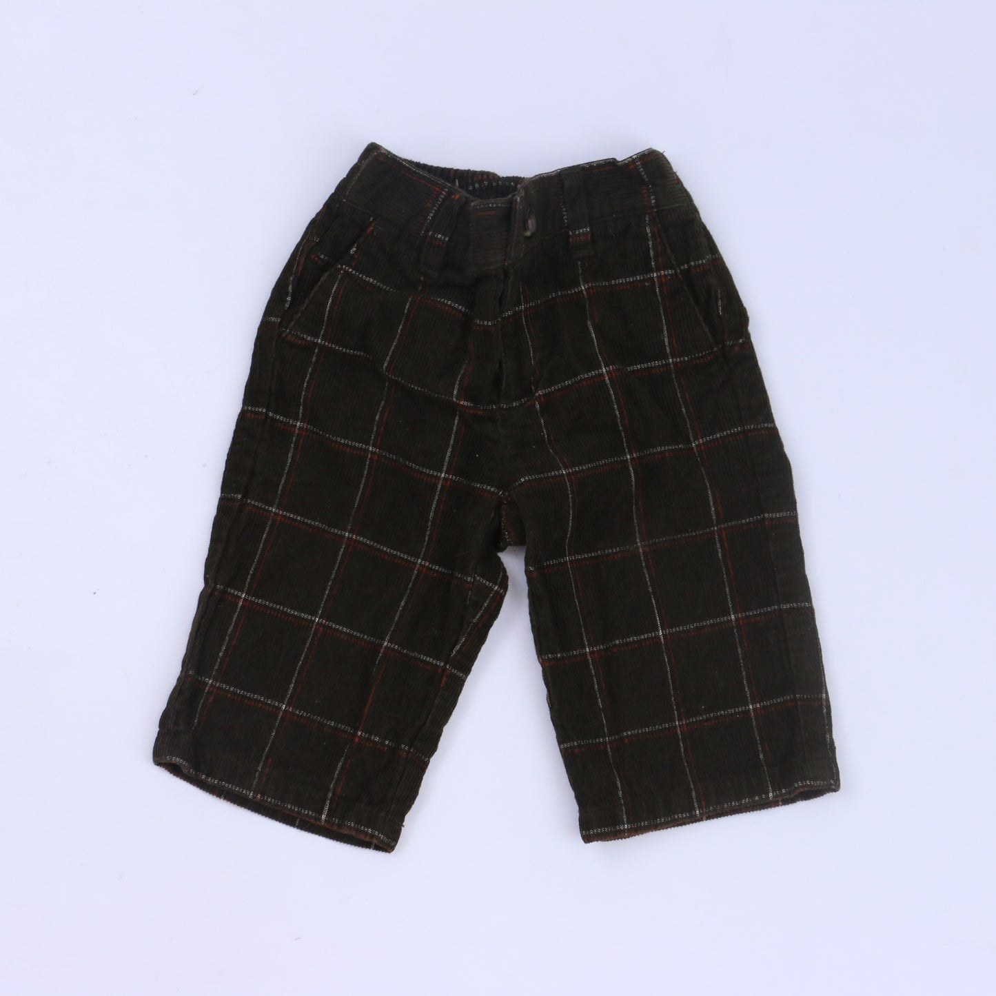 Janie & Jack Boys Brown Corduroy Pants Size: 3-6 Months Brown