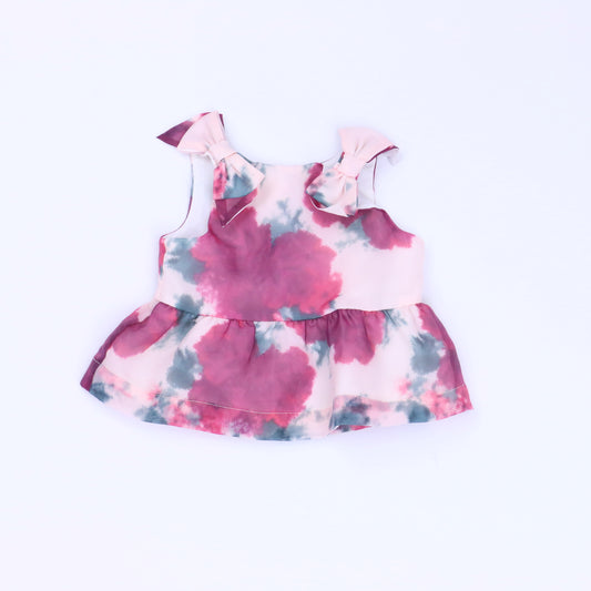 Janie & Jack Girls Pink Blouse Size: 3-6 Months Pink