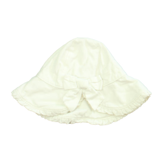 Janie and Jack Girls White Sun Hat Size: 0-6 Months White