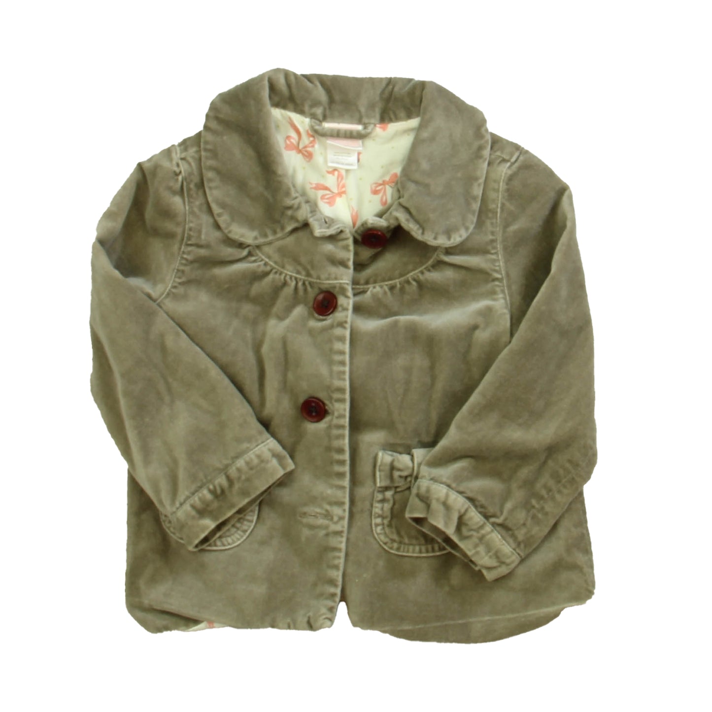 Janie and Jack Girls Gray Jacket Size: 12-18 Months