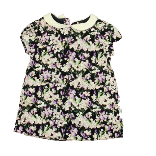 Janie and Jack Girls Navy Floral Dress Size: 12-18 Months Navy Floral