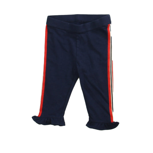 Janie and Jack Girls Navy | Red | White Leggings Size: 12-18 Months Navy | Red | White
