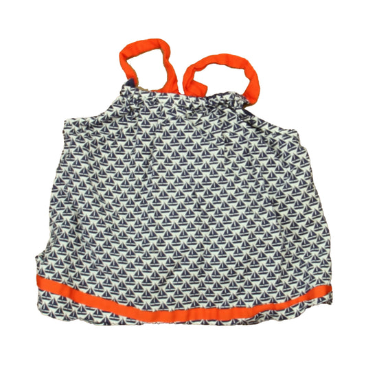 Janie and Jack Girls White | Red | Navy Sailboats Blouse Size: 12-18 Months White | Red | Navy Sailboats