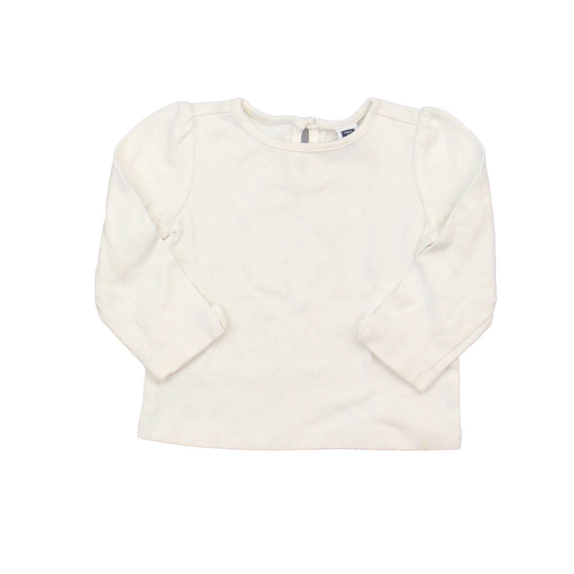 Janie and Jack Girls White Long Sleeve Shirt Size: 12-18 Months White